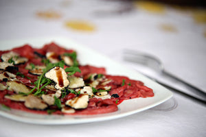 Carpaccio di manzo al gorgonzola