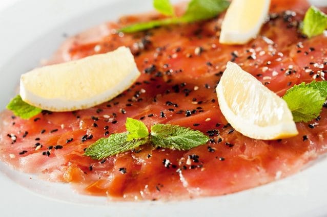 Carpaccio di tonno